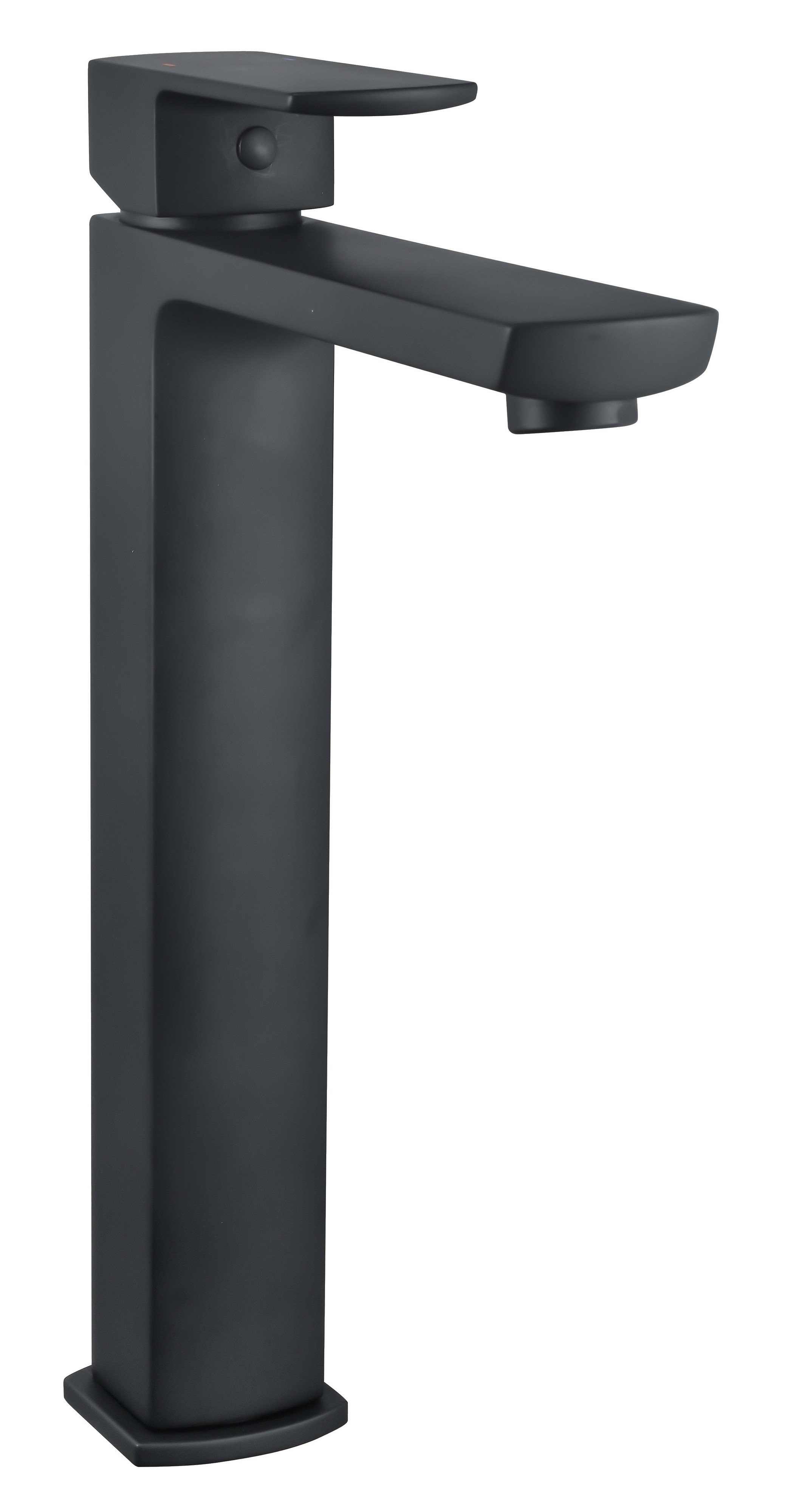 Thermador - Mitigeur haut pour lavabo DOUR noir - vidage clic-clac laiton assorti