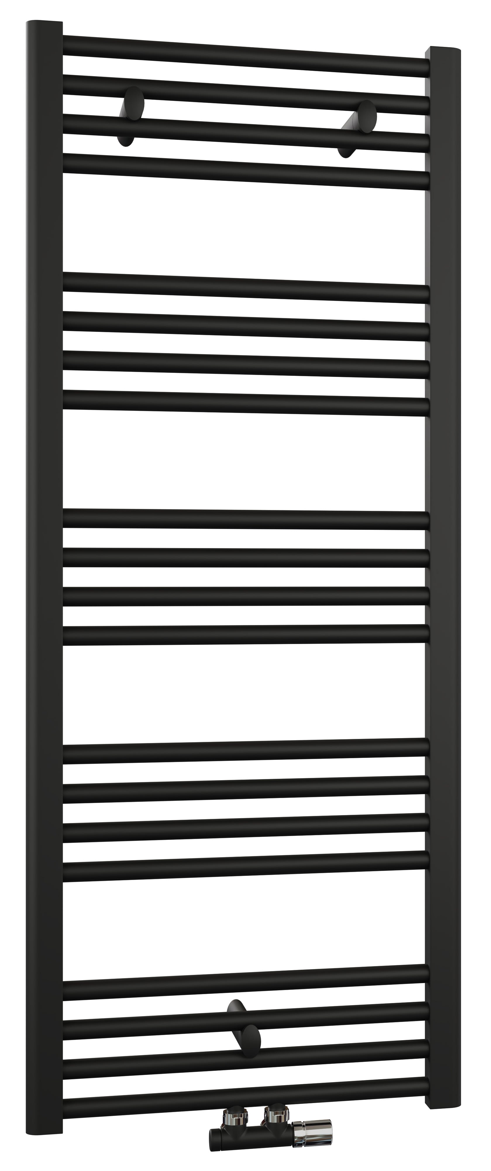 Thermador - MAHANA Droit 500X1496 NoirSèche-Serviette Acier 631W