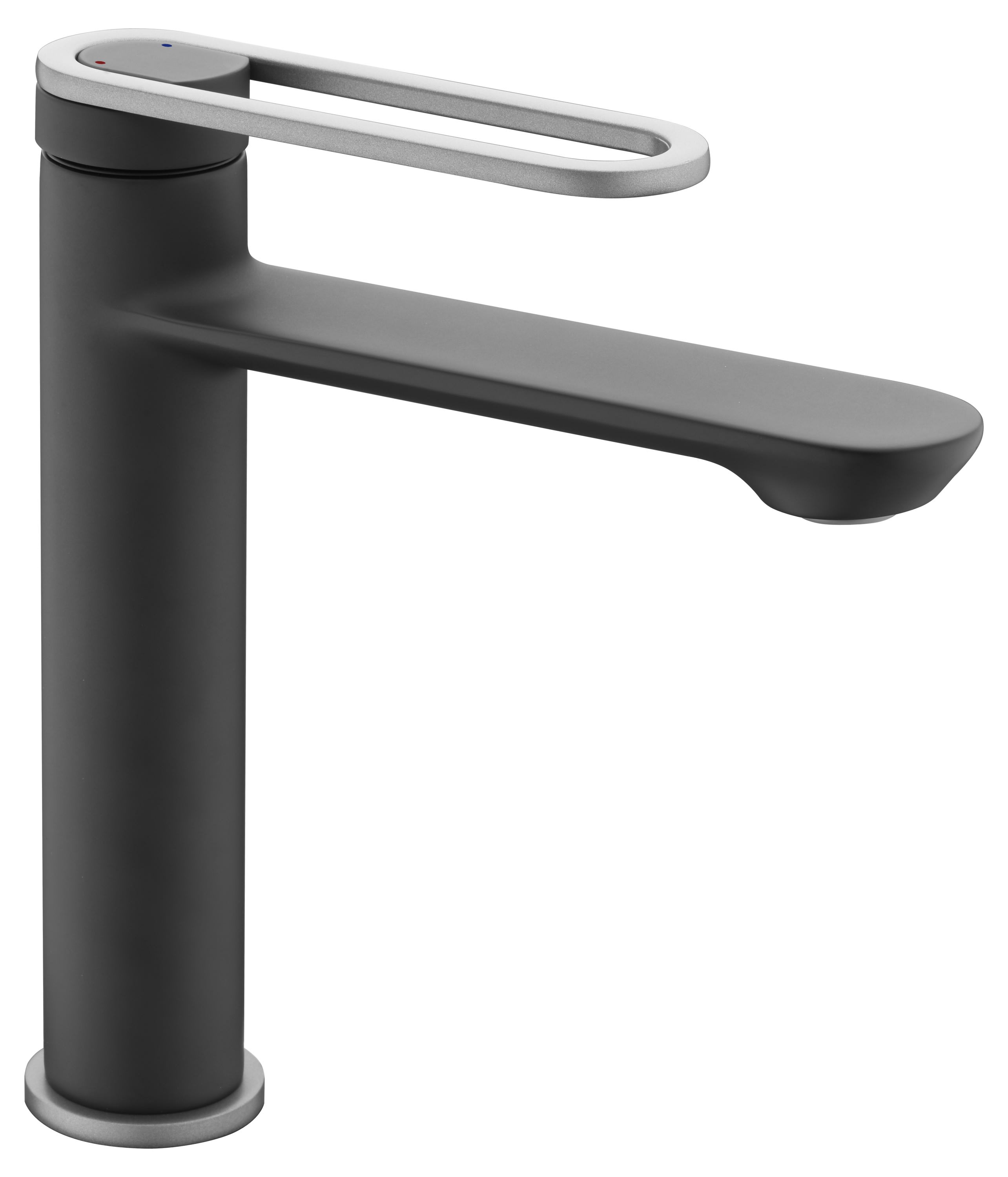 Thermador - Mitigeur medium pour lavabo MAMBA noir - vidage clic-clac ABS coupelle métal