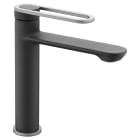 Thermador - Mitigeur medium pour lavabo MAMBA noir - vidage clic-clac ABS coupelle métal