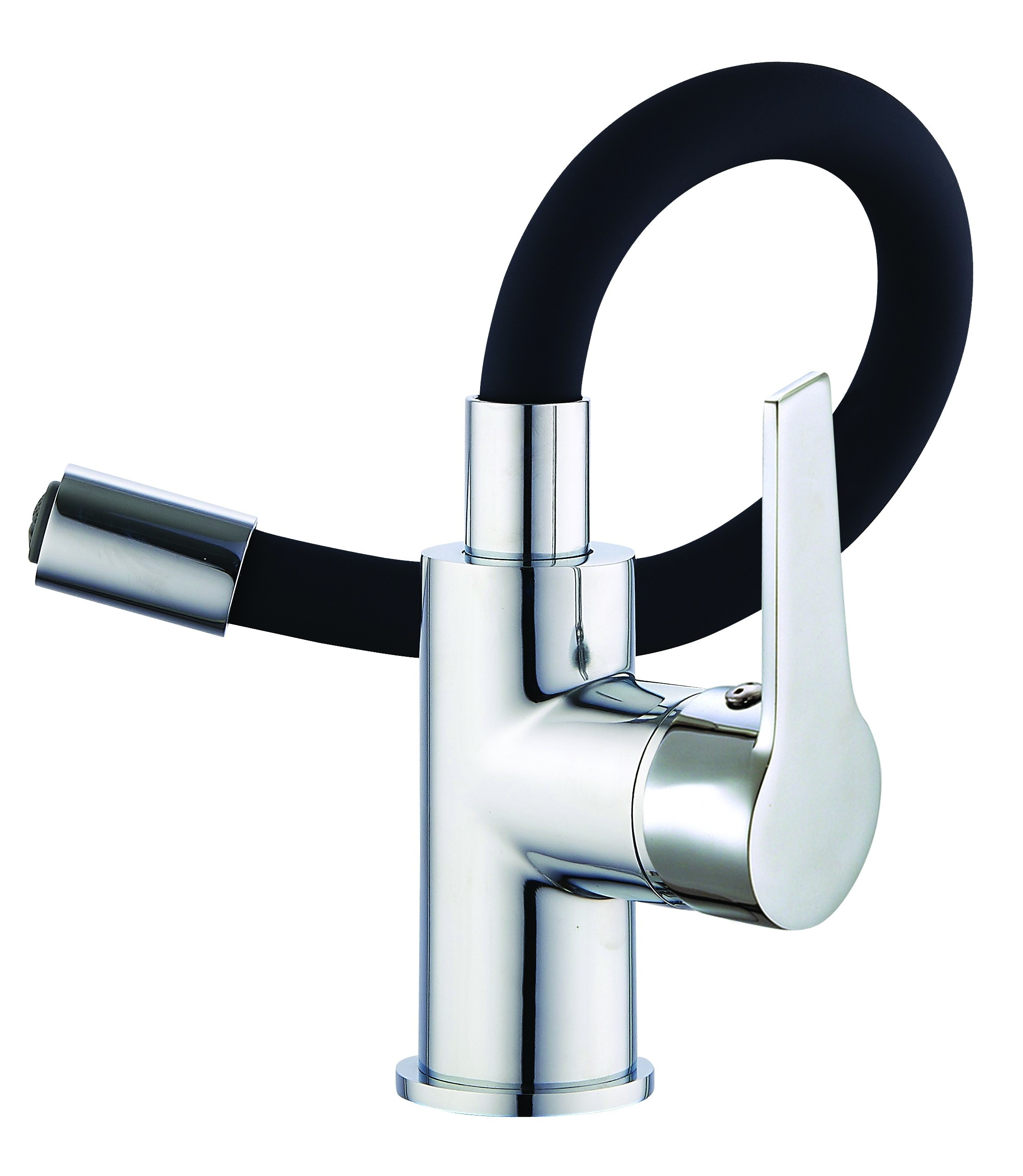 Thermador - Mitigeur modulable pour Lavabo MADI noir-chromé - vidage clic-clac ABS