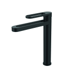 Thermador - Mitigeur haut pour lavabo Neelu noir - vidage clic-clac ABS coupelle métal assor