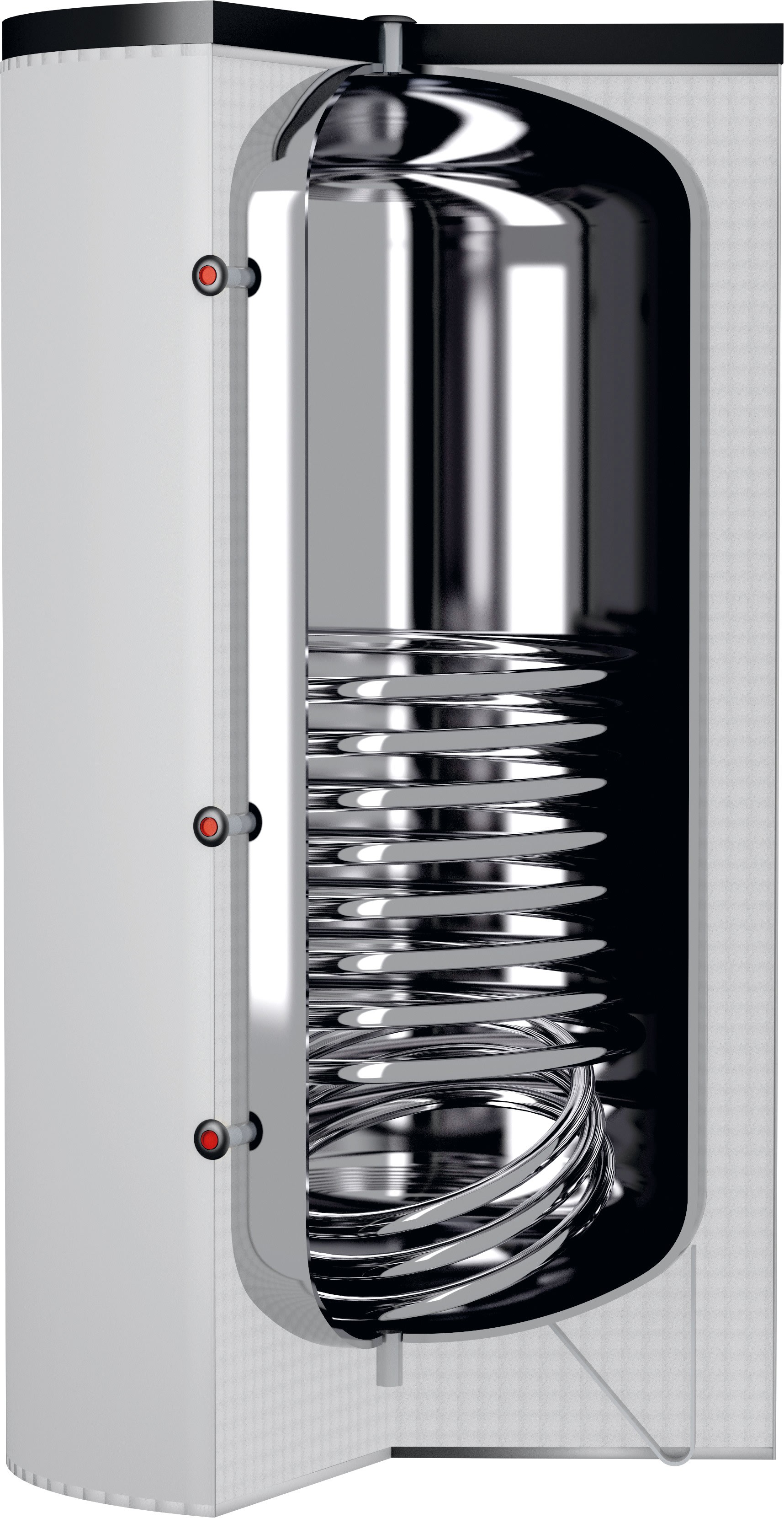 Thermador - Préparateur ECS 200L  INOX 1 Echangeur  10,1kW jaquette fixe classe B