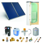 Thermador - Pack A-CESI avec appoint élec.300L blanc -2 panneaux-fix. toit. inclinée+ access