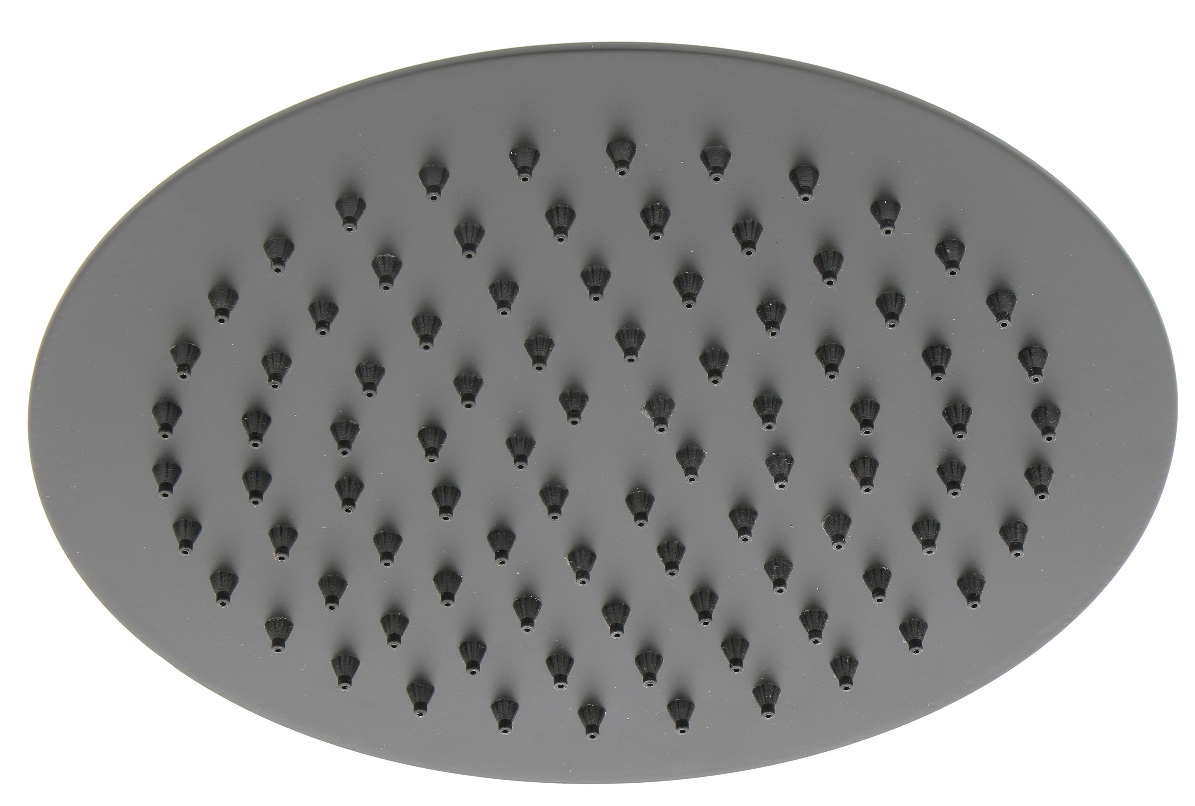 Thermador - Pomme de douche 200mm metal 3 noire