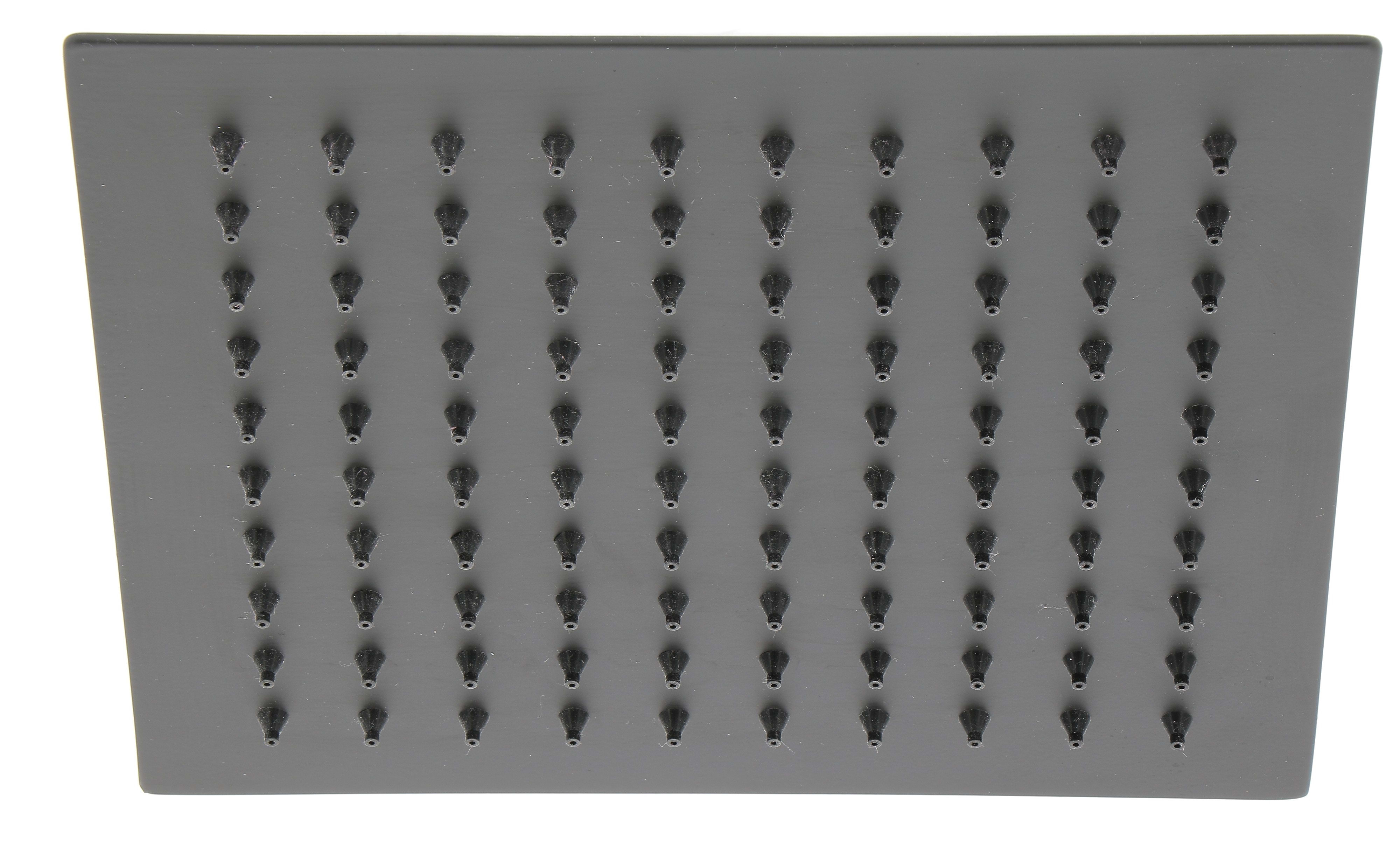 Thermador - Pomme de douche 200x200mm metal 3 noire