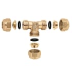 Thermador - Té égal O-RING laiton 3/4" pour tube cuivre Ø22