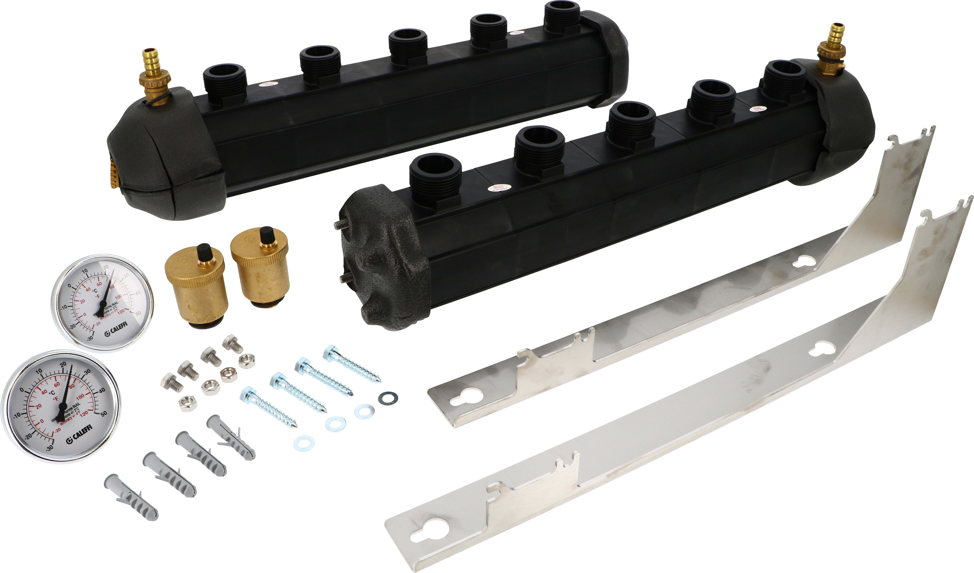 Thermador - Collecteur géothermie prémonté 2 circuits Entraxe 100mm