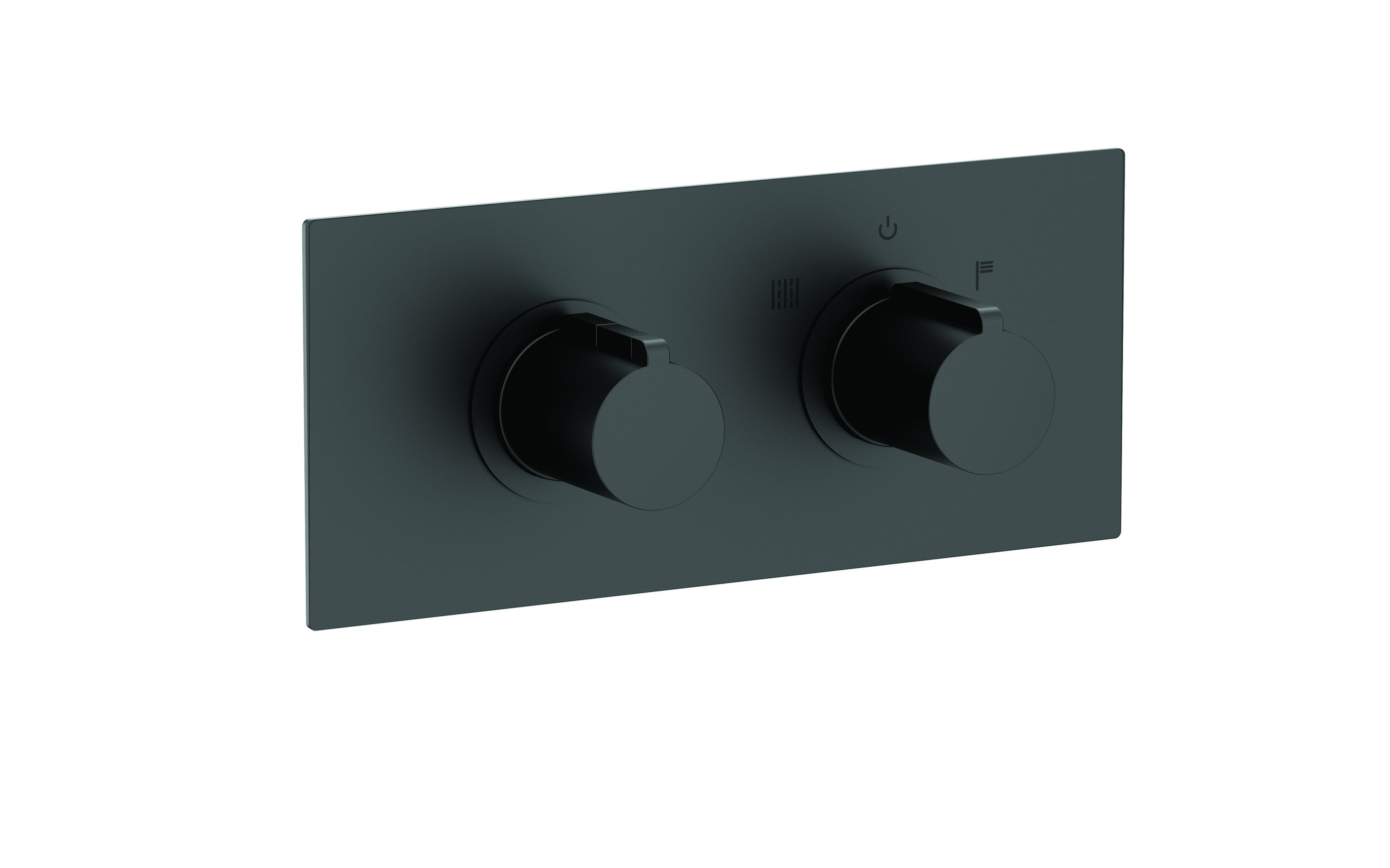 Thermador - Système douche encastré thermostatique noir 2 voies gamme PACT Thewa