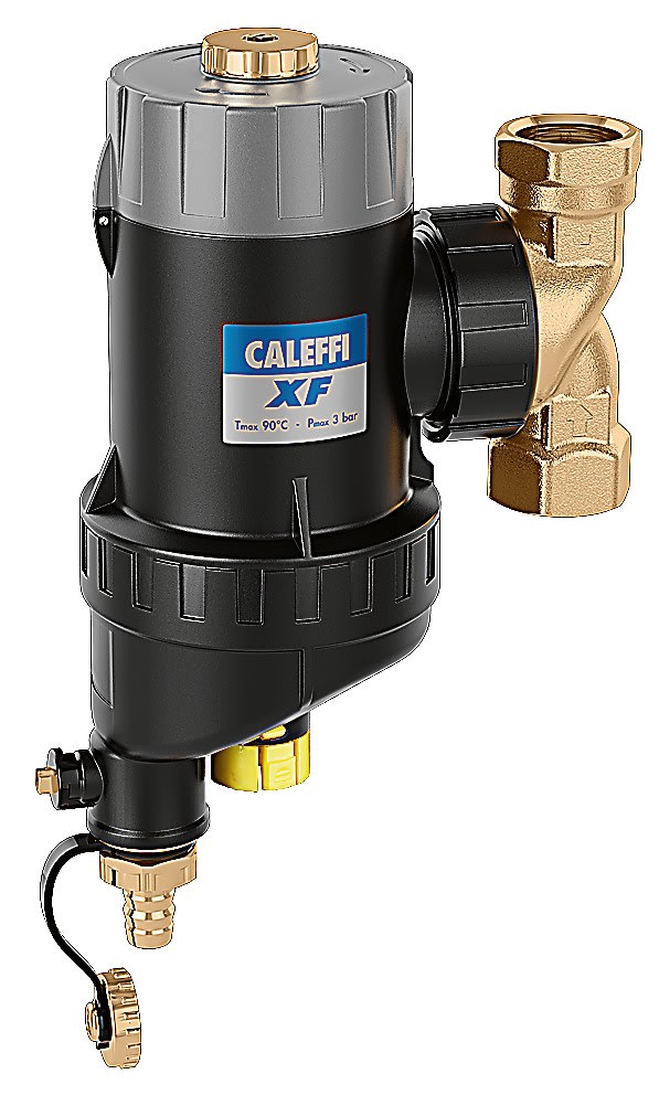 Thermador - CALEFFI XF - Pot de décantation magnétique 1''1/4 avec filtre autonettoyant