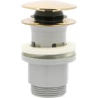 Thermador - Bonde ABS clic-clac - Coupelle métal Laiton brossé - Avec trop plein