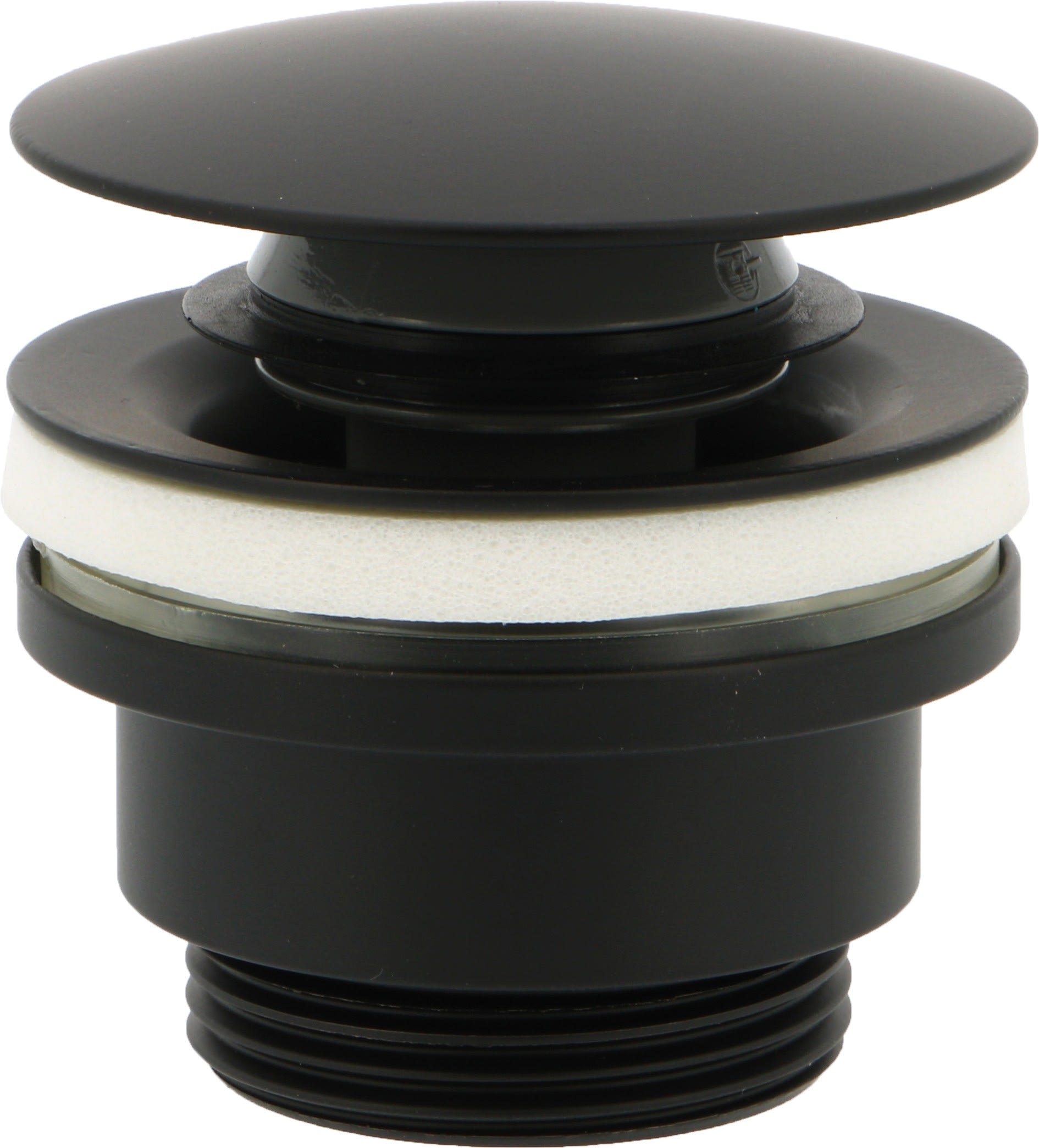 Thermador - Bonde en métal noir "all black" - clic-clac - Sans trop plein