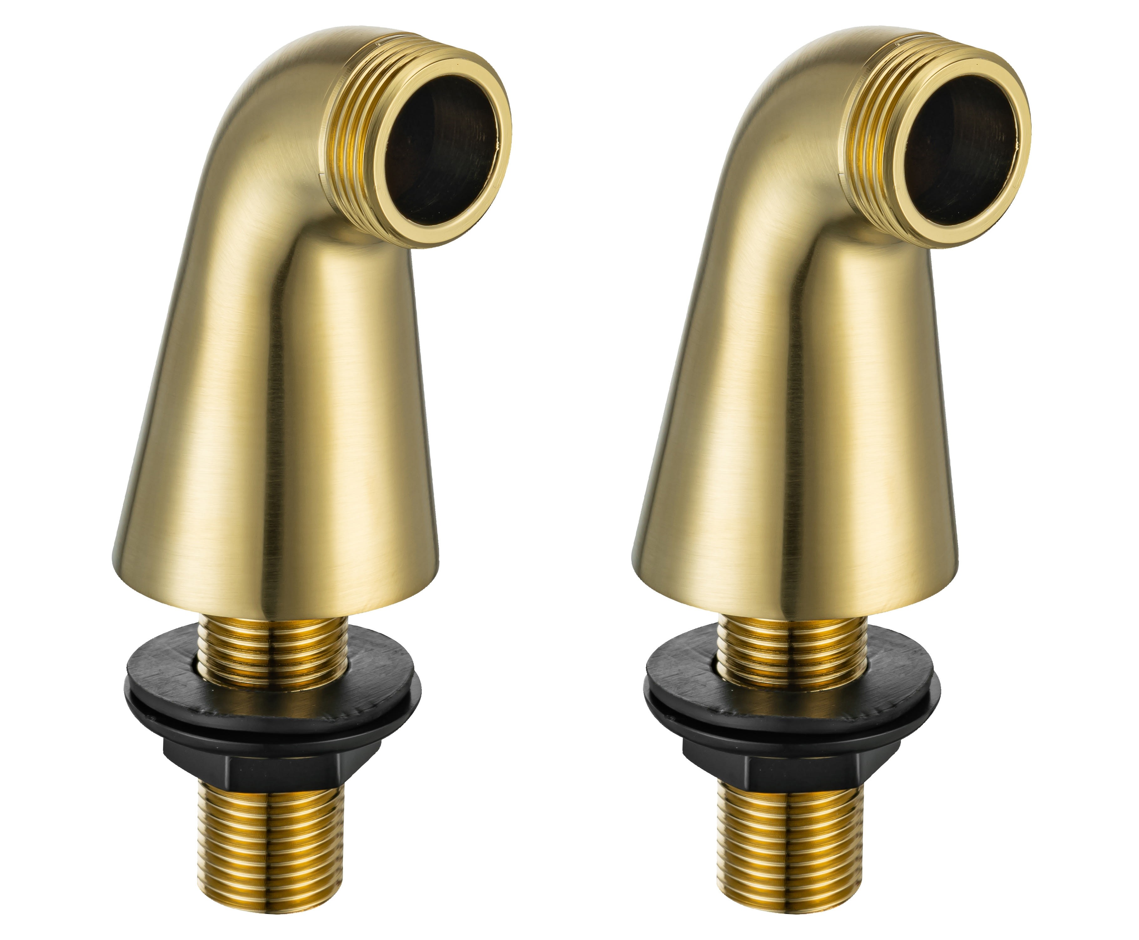 Thermador - 2 colonnettes complètes - Hauteur 79mm - MM15.21-20.27 - finition laiton brossé