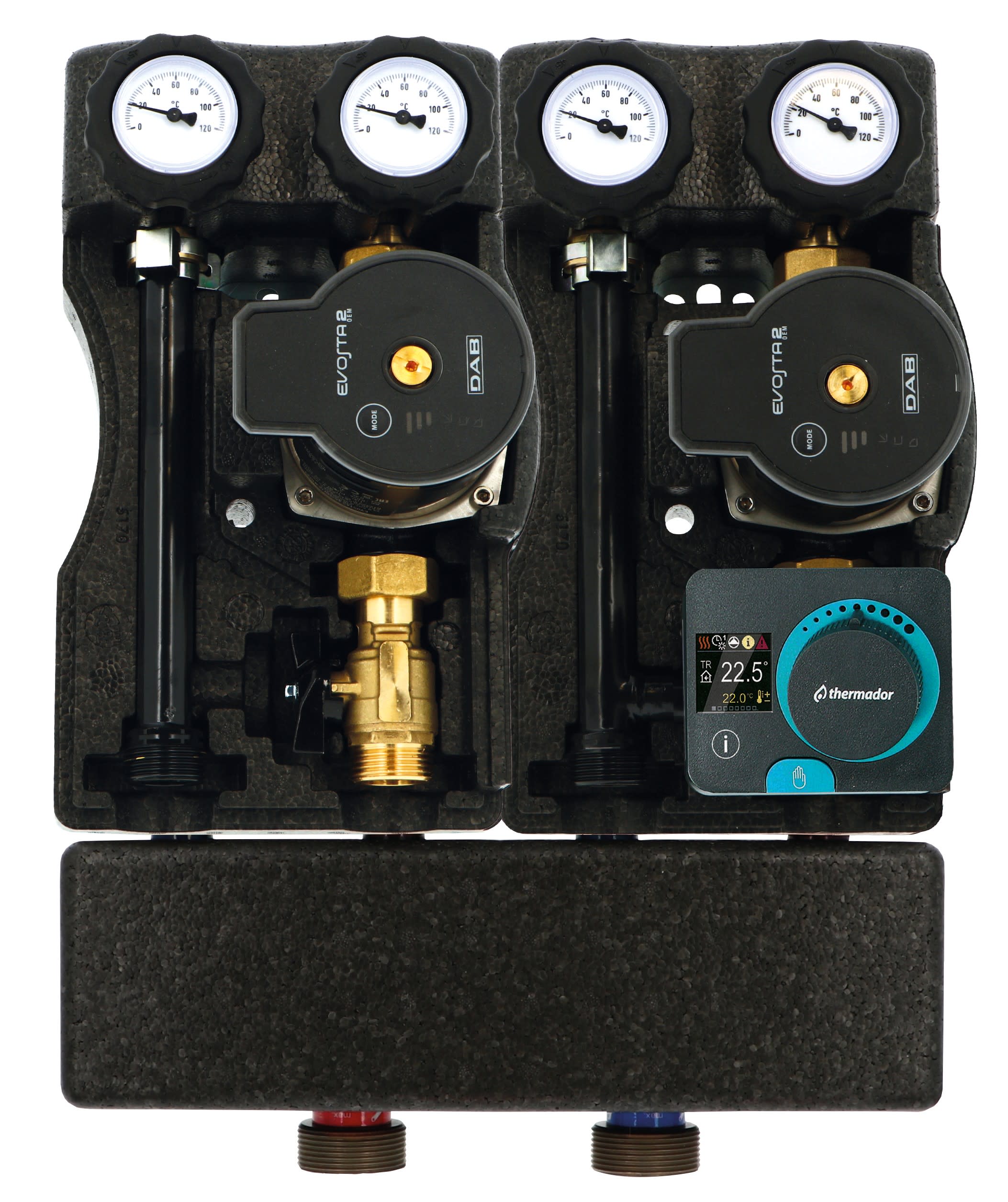 Thermador - Ensemble hydraulique Modulfit Compact DN20 - circulateur et régulation RA230AC