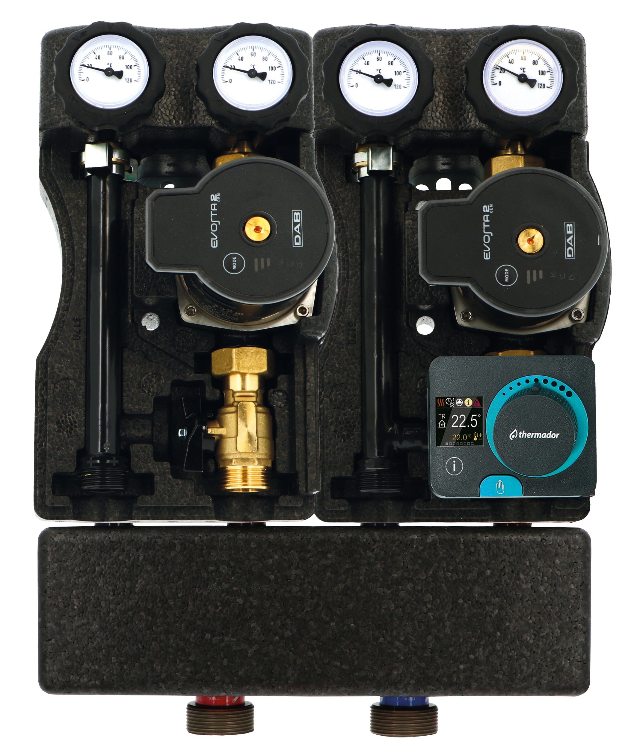 Thermador - Ensemble Modulfit Compact DN20 - séparateur, circulateur et régulation RA230AC