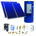 Thermador - Pack E-SSC 500L moyenne t°-ECS instant.-4 panneaux-fix. toit. inclinée+ access.