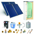 Thermador - Pack A-CESI avec appoint élec.500L blanc -4 panneaux-fix. toit. inclinée+ access