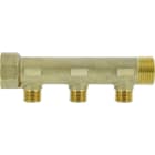 Thermador - Collecteur laiton 1"  - 3 sorties 1/2" pour installation sanitaire - chauffage