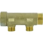 Thermador - Collecteur laiton 1"1/4  - 2 sorties 1/2" pour installation sanitaire - chauffag