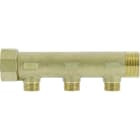 Thermador - Collecteur laiton 1"1/4 - 3 sorties 1/2" pour installation sanitaire - chauffa