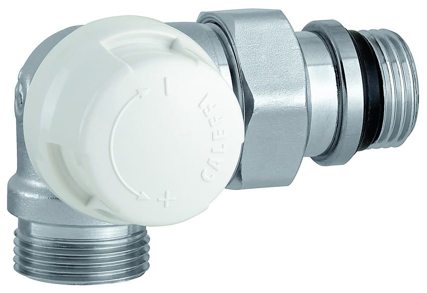 Thermador - Corps thermostatiques double équerre gauche 3/8", chromés et auto-étanches.