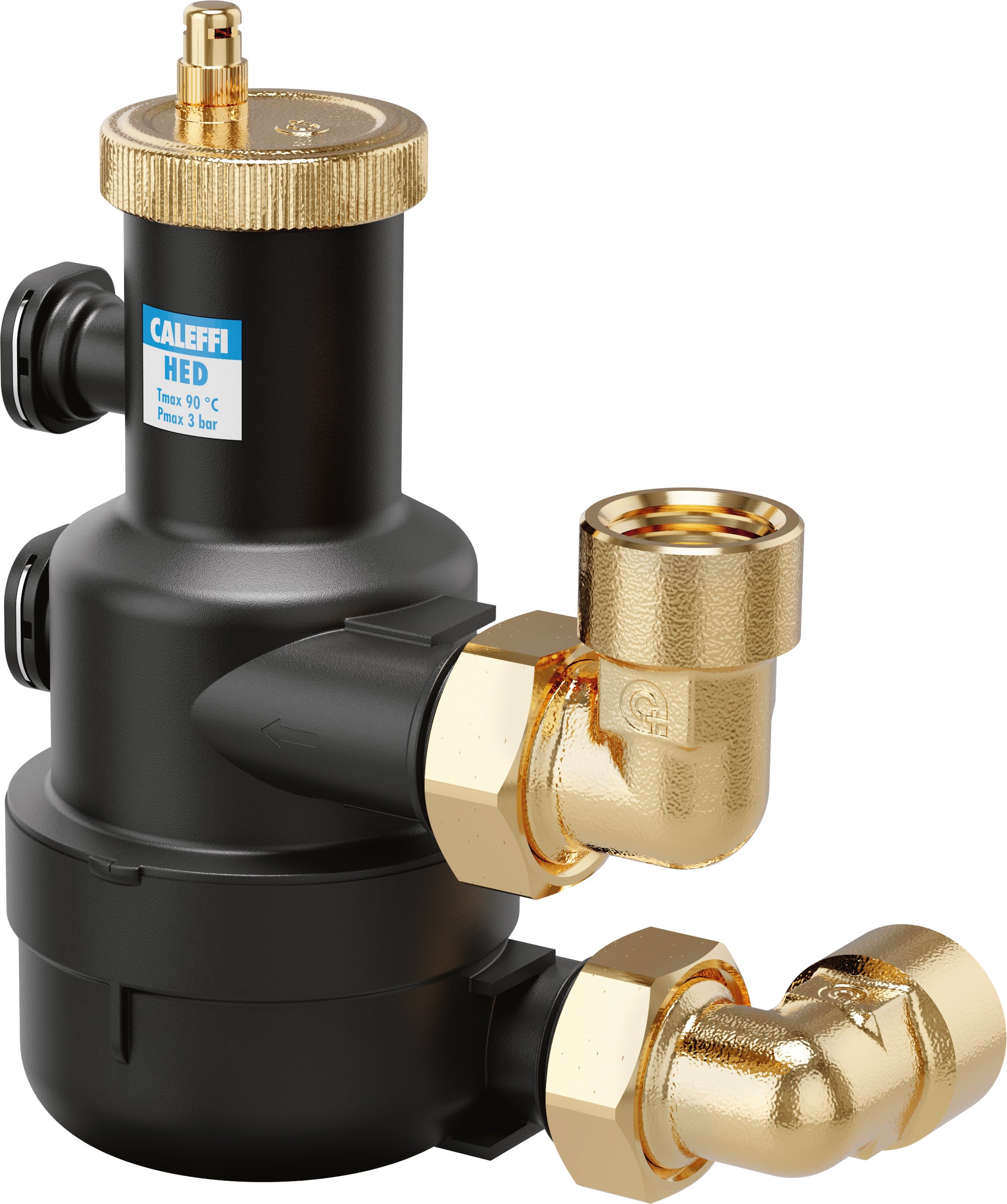Thermador - Séparateur d'air à haute efficacité CALEFFI HED® 1"F