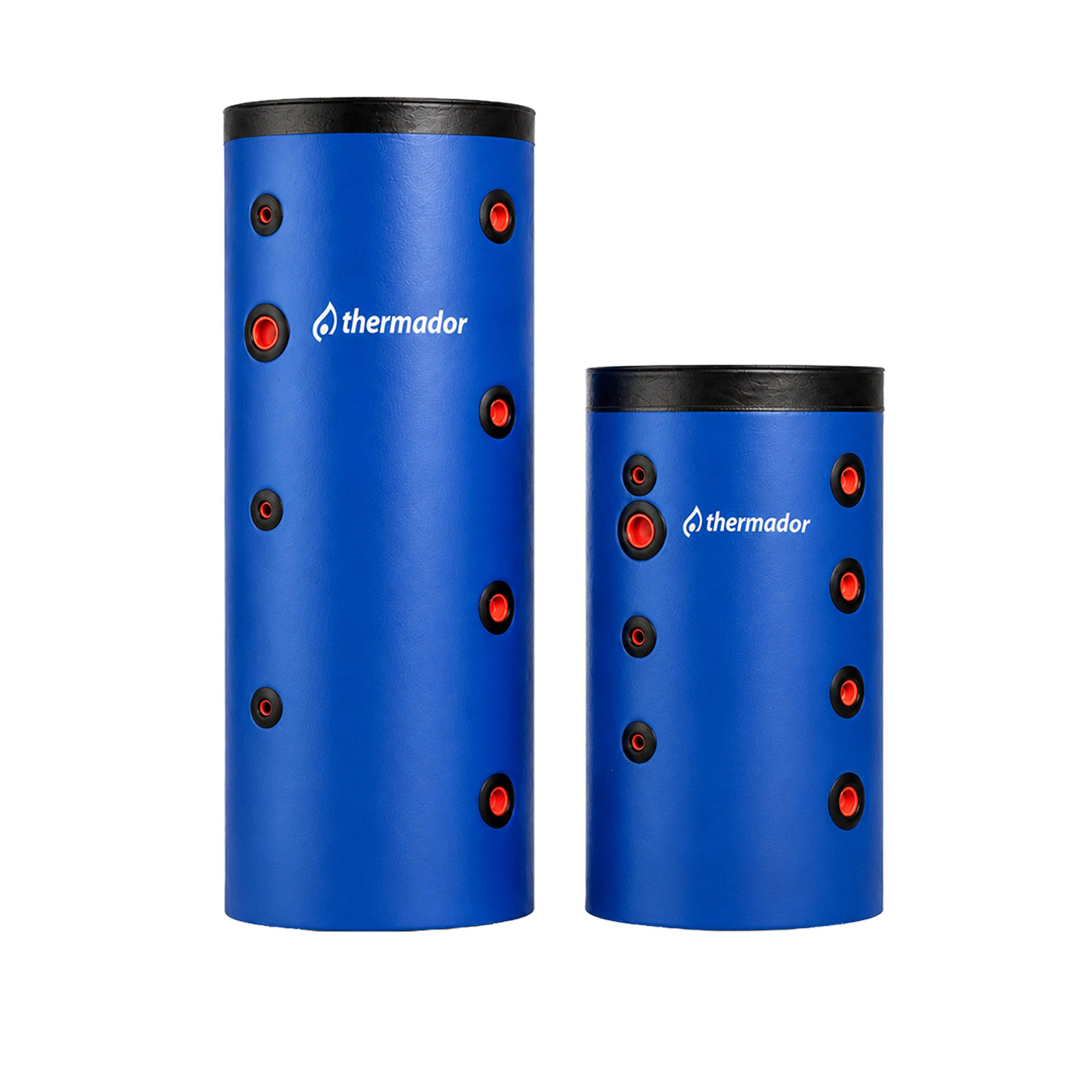 Thermador - Bouteille de mélange 100 L - pose murale et jaquette skaï et 4 piquages par côté