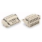 Wago Contact - Connecteur femelle pour 2 conducteur Push-in CAGE CLAMP®; gris clair