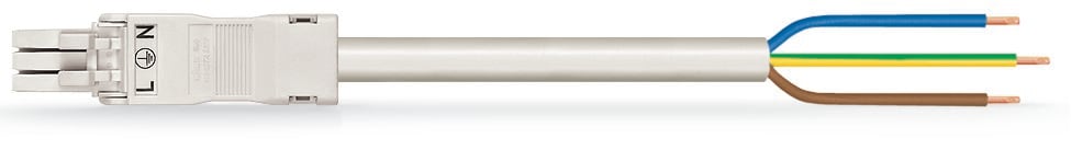 Wago Contact - Cordon Mini F/D 3G1 Z1Z1F câble Blanc 4m Conn. Blanc