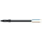 Wago Contact - Cordon Mini F/D 2x1,5 HO5Z1Z1F câble Noir 4m Conn. Noir