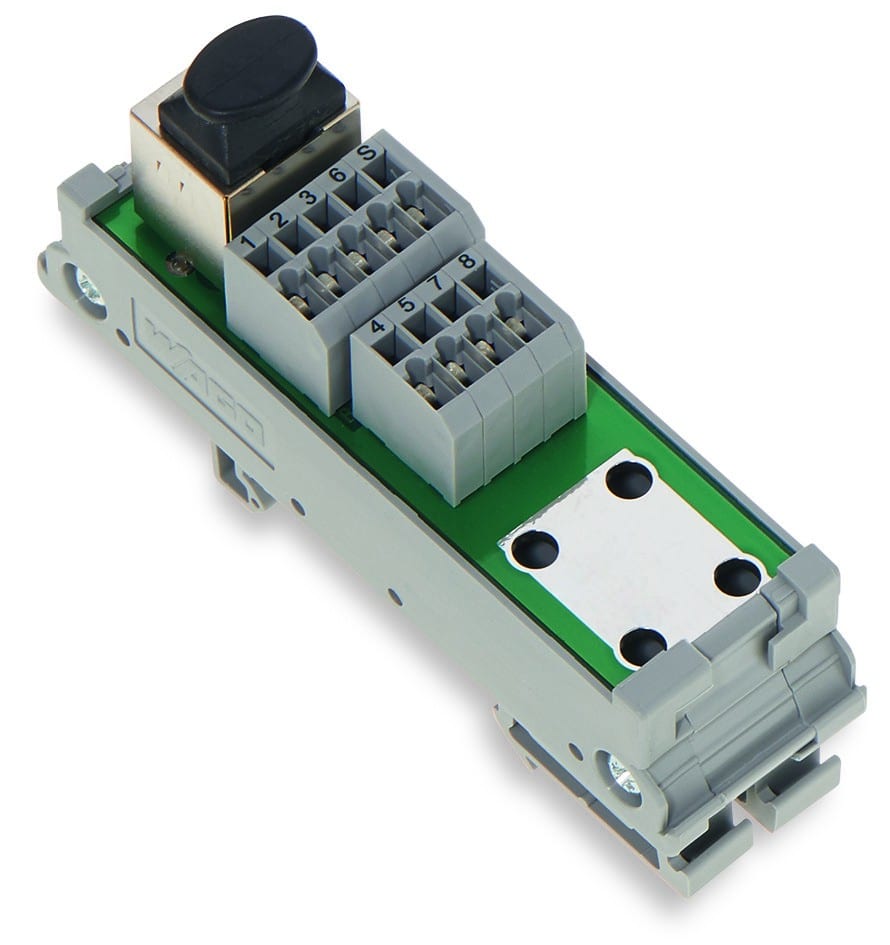 Wago Rj45 Interface Module Module interface RJ45 Ethernet - 9 bornes 739 Wago Contact