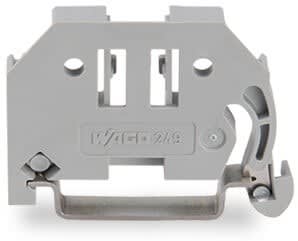 Wago Contact - Butée d'arrêt encliquetable pour rail TS 35, sans vis, largeur 6 mm