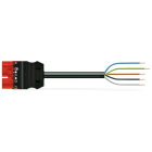 Wago Contact - Câble de raccordement précâblé Eca connecteur mâle/extrémité libre, rouge
