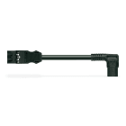 Wago Contact - Raccord cable male/coude/3 pol/noir