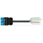 Wago Contact - Câble de raccordement précâblé Eca connecteur mâle/extrémité libre, bleu