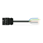 Wago Contact - câble de raccordement précâblé Cca connecteur mâle/extrémité libre, noir