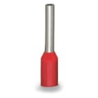 Wago Contact - Embout rebord plastique rouge, étamé, 1 mm², L=14 mm