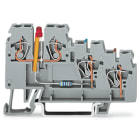 Wago Contact - Borne capteur 3c led gris