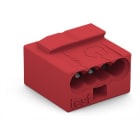 Wago Contact - Borne micro pour boîte de dérivation 4C / Rouge