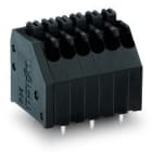 Wago Contact - Borne pour circuits imprimés THR Bouton-poussoir 0.5mm² pas 2,5mm 3 pôles, noir