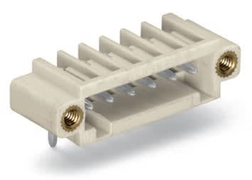 Wago Contact - Connecteur mâle THT 1.0 x 1.0 mm solder pin Coudé, gris clair