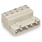 Wago Contact - Connecteur mâle détrompé / Gris clair,Pas 7,5 mm,4 pôles / Contact de terre avan