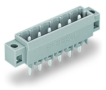 Wago Contact - Connecteur mâle THT 1.2 x 1.2 mm solder pin Droit, gris