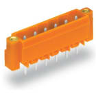Wago Contact - Connecteur mâle THT 1.0 x 1.0 mm solder pin Droit, orange