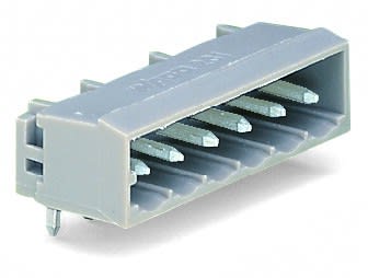 Wago Contact - Connecteur mâle THT 1.0 x 1.0 mm solder pin Coudé, gris