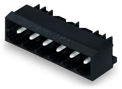 Wago Contact - Connecteur mâle THR 1.0 x 1.0 mm solder pin Coudé, noir