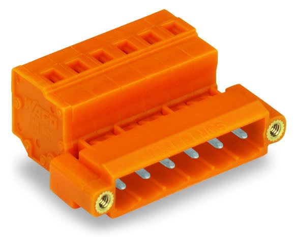 Wago Contact - Connecteur mâle pour 1 conducteur orange