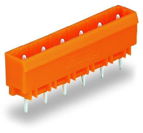 Wago Contact - Connecteur mâle THT 1.2 x 1.2 mm solder pin Droit, orange