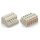 Wago Contact - Connecteur femelle pour 1 conducteur 100% protégé contre l'inversion, gris clair
