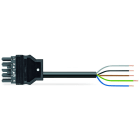 Wago Contact - Câble de raccordement précâblé Eca Connecteur femelle/extrémité libre, gris fonc